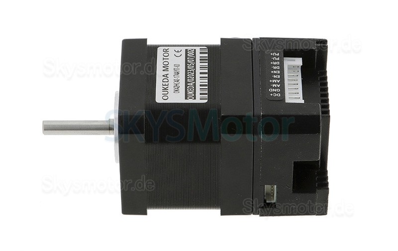 OUKEDA Nema 17 Integriertem Schrittmotor mit Treiber OK42HC40-174AYT-IO 1,8 Deg 0,44Nm 1,68A 2 Phasen 12-40VDC